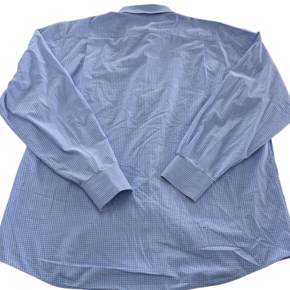Southern Tide Shirt Mens Large Blue Check Button Down Long Sleeve Stretch Casual - Picture 2 of 7